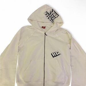 Hysteric Glamour White Zip-Up Hoodie